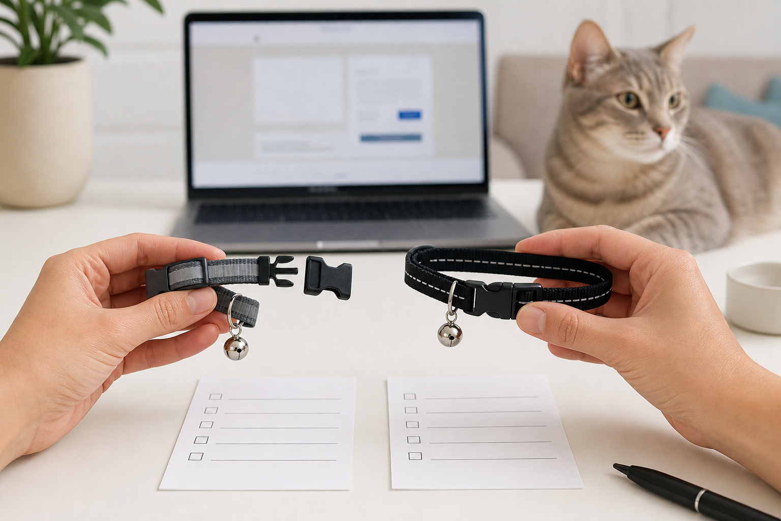 Unbranded breakaway cat collars compared before checkout