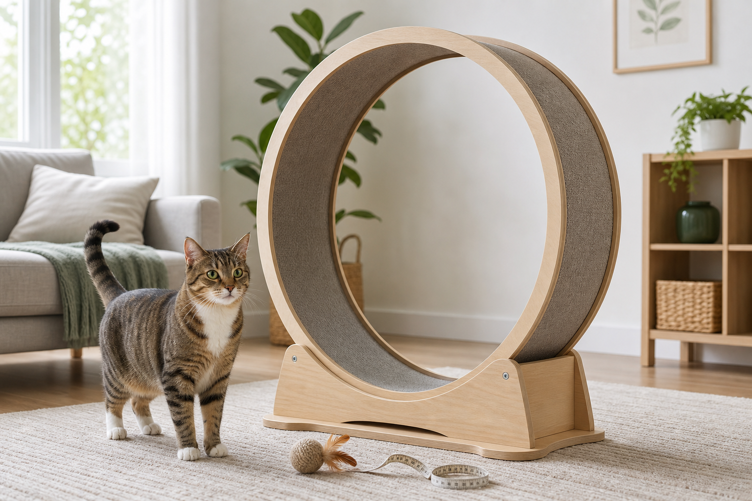 The Cat Exercise Wheel Deal That Can Sit Unused in Your Living Room