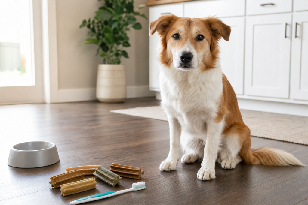 The Dog Dental Chew Deal That Can Add Calories Before It Cleans Teeth Thumbnail