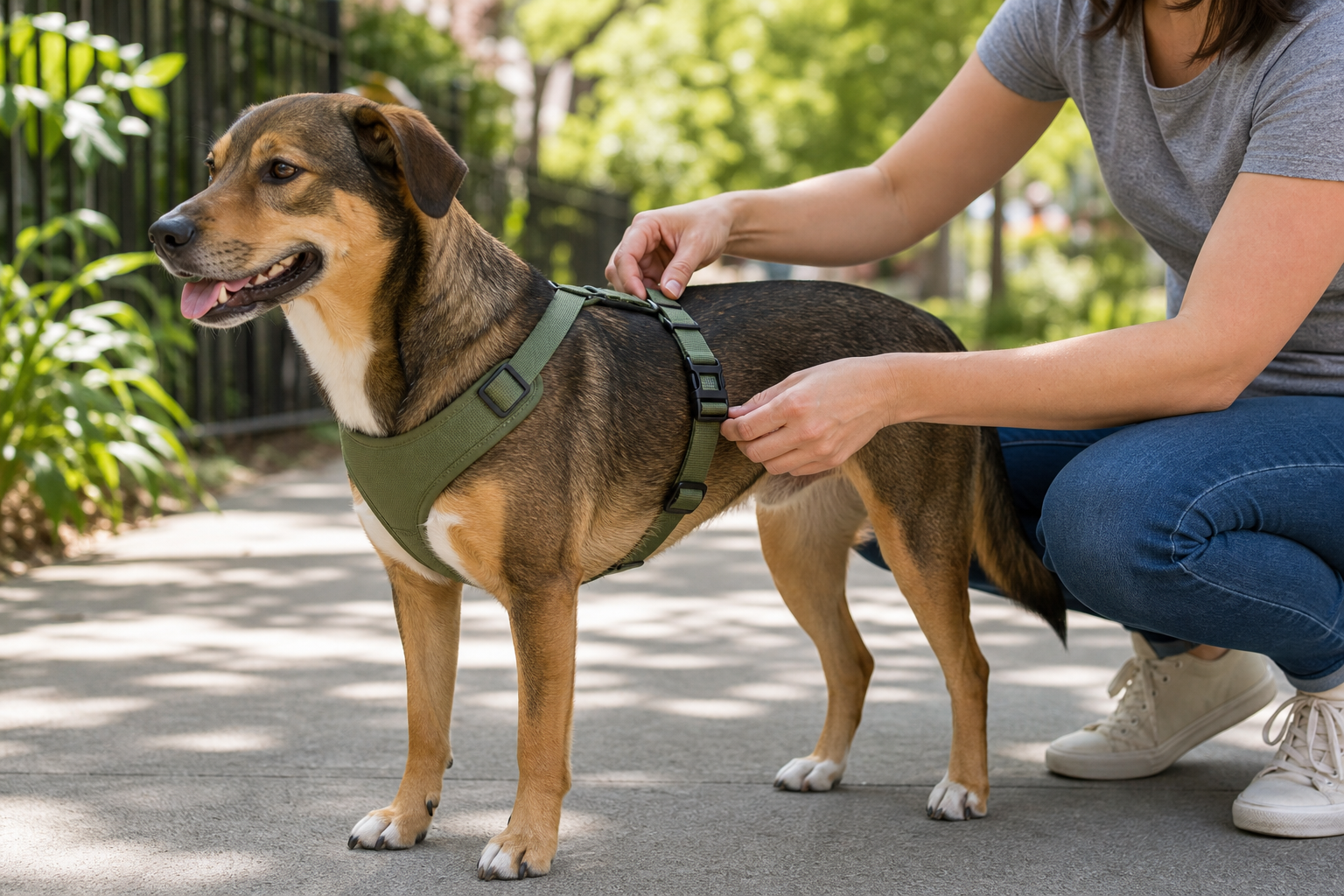 The Dog Harness Deal That Only Fits While Your Dog Stands Still