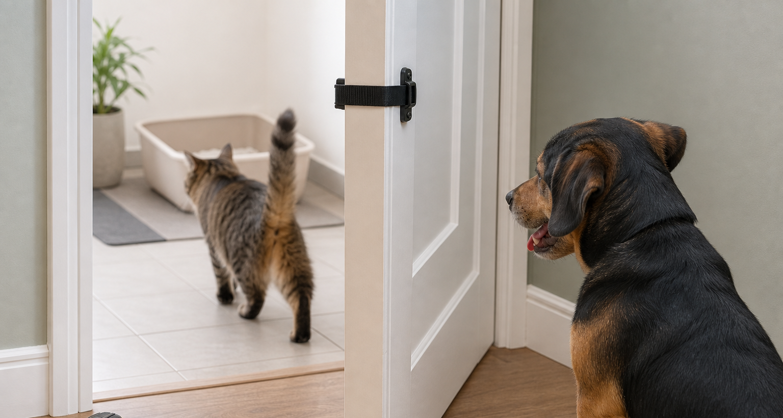 The Cat Door Latch Deal That Can Let the Dog Win Anyway