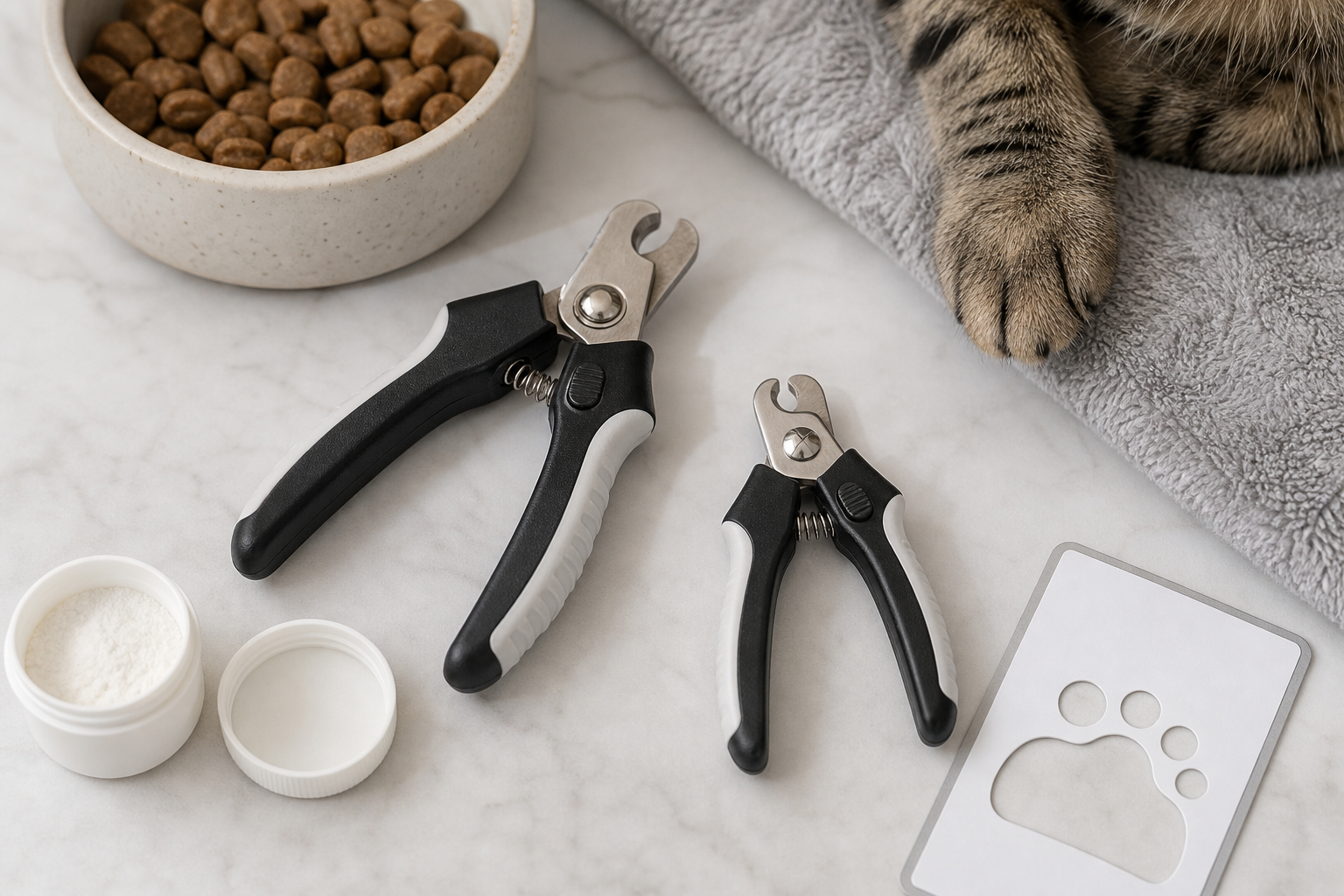 Unbranded cat nail clippers and cat grooming checkout items