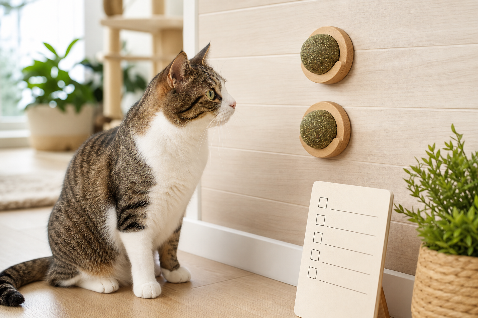 The Catnip Wall Ball Deal That Can Stick Around After Your Cat Stops Caring