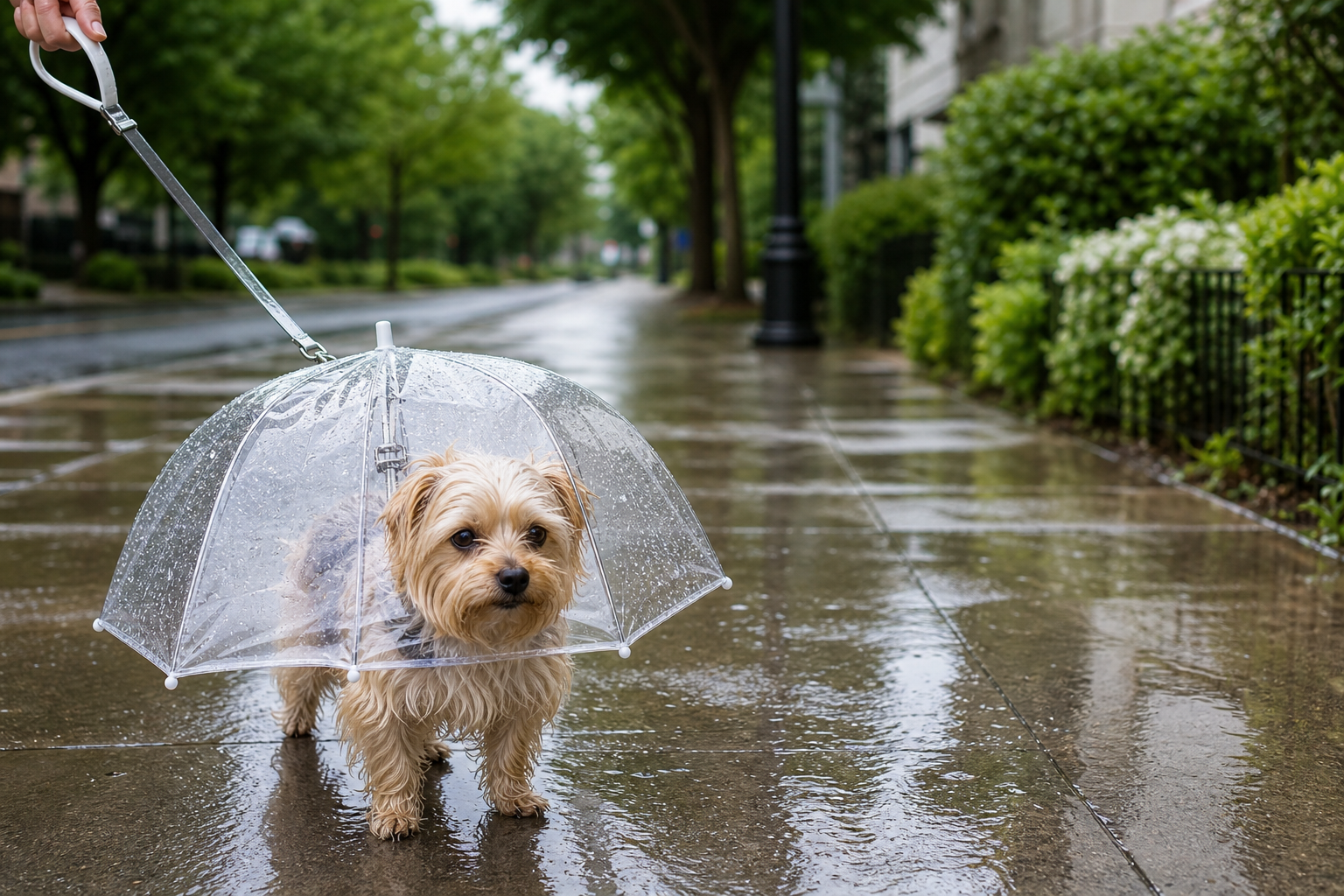 The Dog Umbrella Deal That Looks Cute Until the Leash Gets Weird
