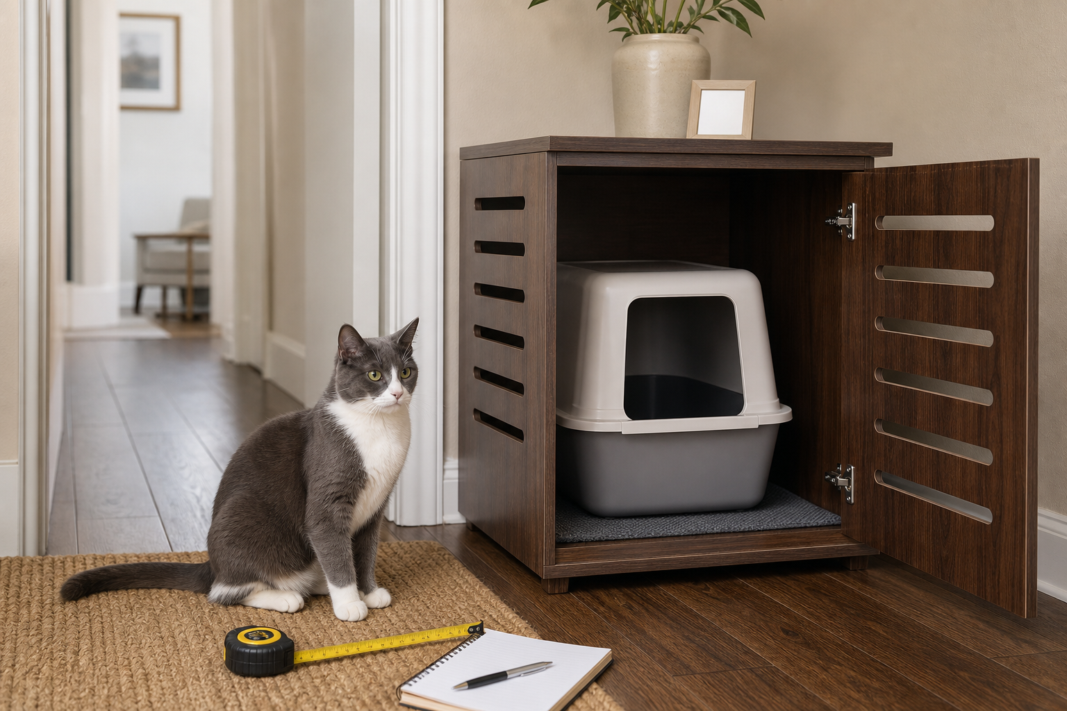 The Litter Box Enclosure Deal That Can Trap Smell Before It Hides the Box