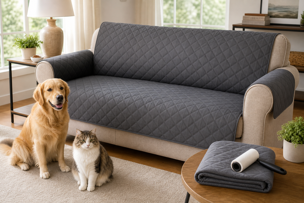The Pet Couch Cover Deal That Can Slide Before It Saves the Sofa Thumbnail