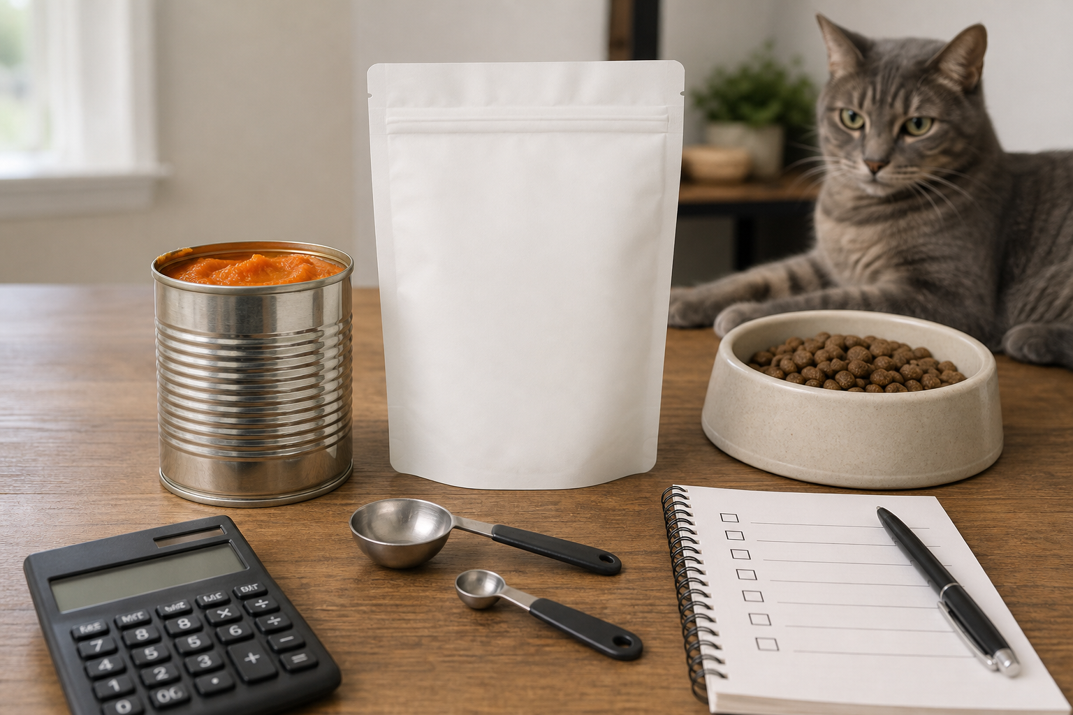 Unbranded pumpkin topper comparison with pet bowl and measuring spoons