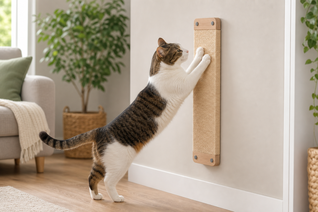 The Wall-Mounted Cat Scratcher Deal That Can Tear Up Your Wall Instead Thumbnail