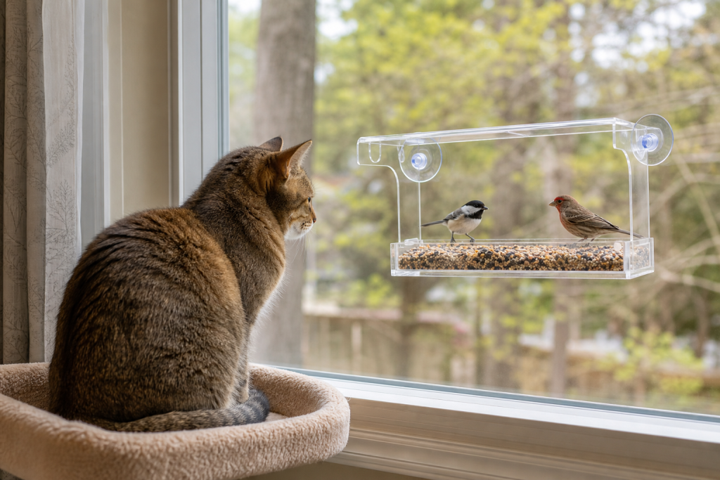 The Window Bird Feeder Deal That Can Backfire for Indoor Cats Thumbnail