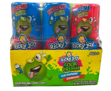 Recalled Ricky Joy Sour Crush candy pack shown in CPSC recall image